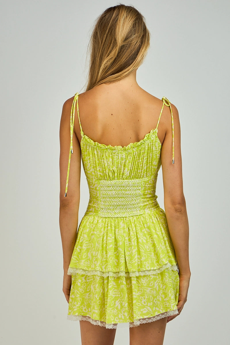 Cactus Lime Corset Dress