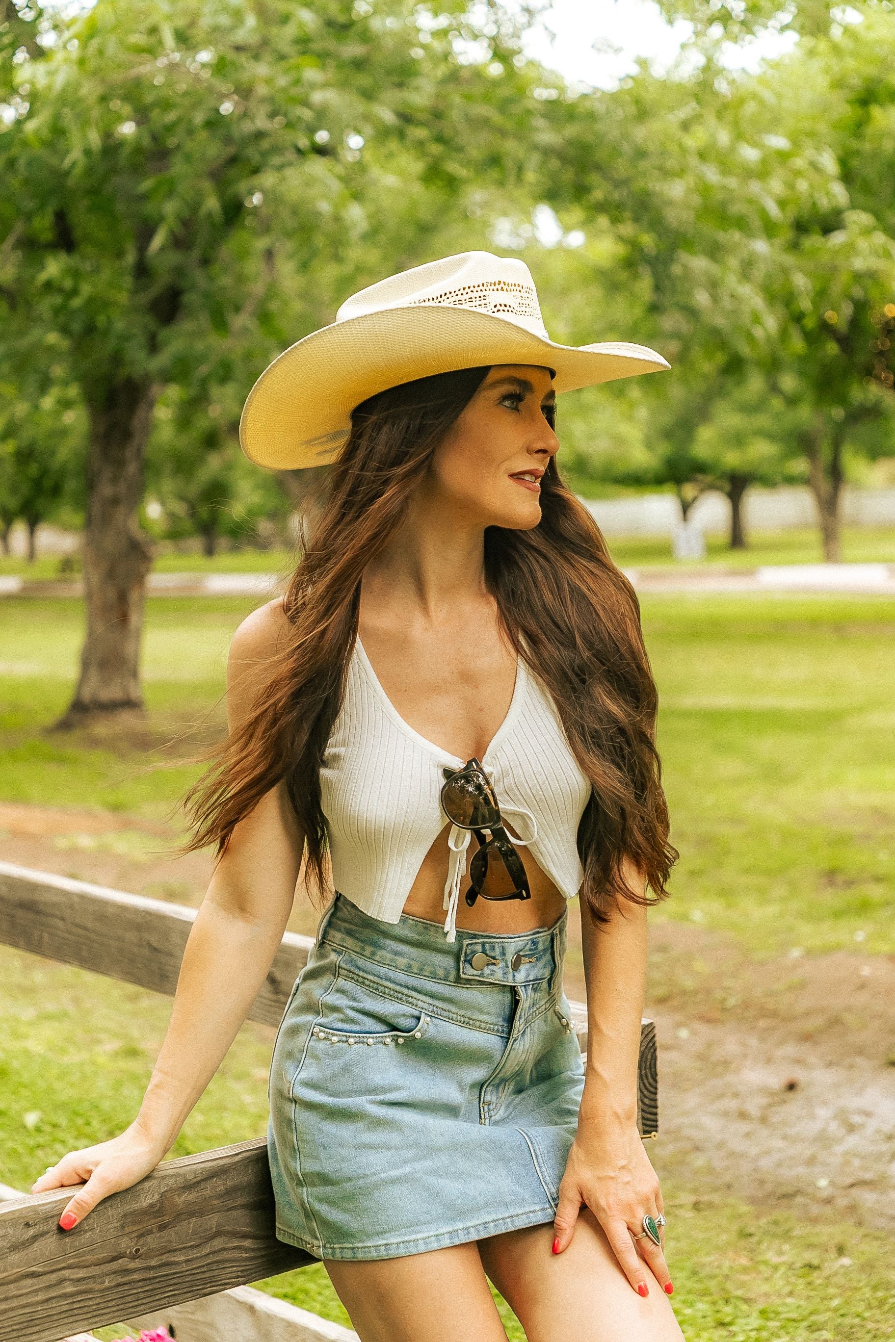 Southern Belle Denim Skirt