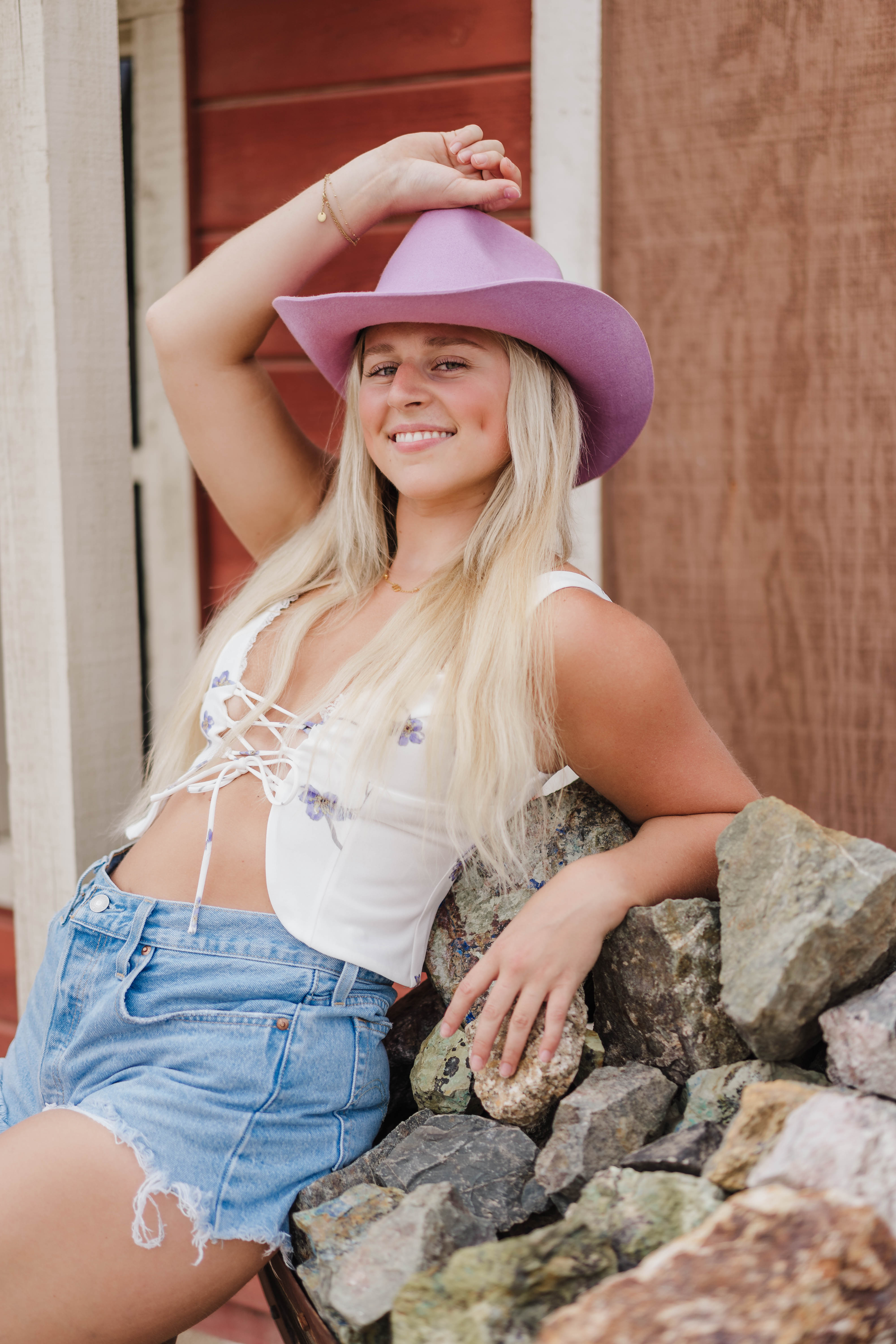 Wildflower Lace-Up Crop Top