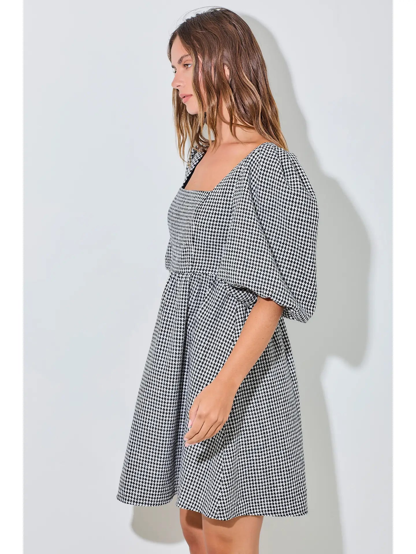 Herringbone Mini Dress