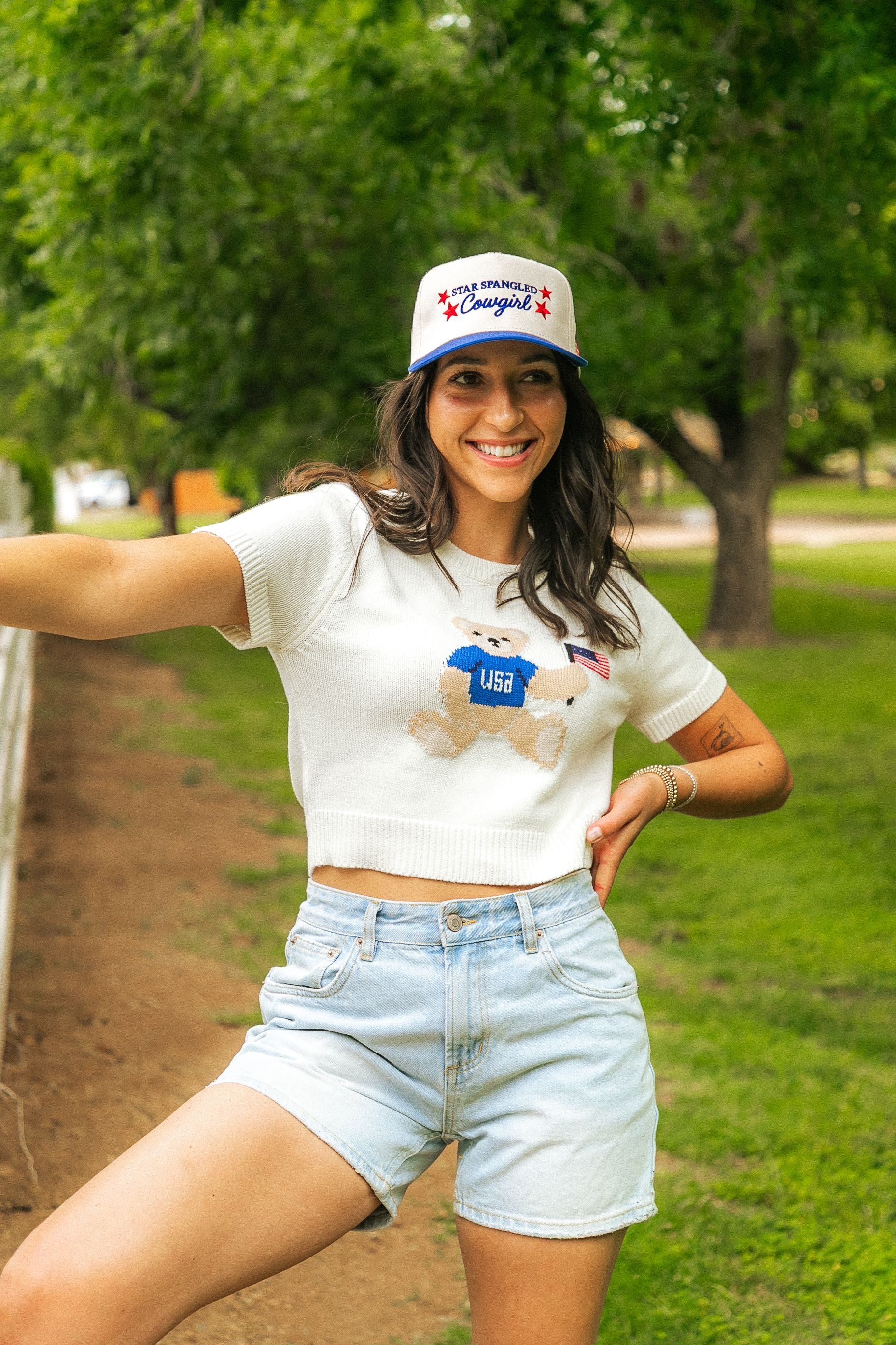 Star-Spangled Teddy Knit Tee