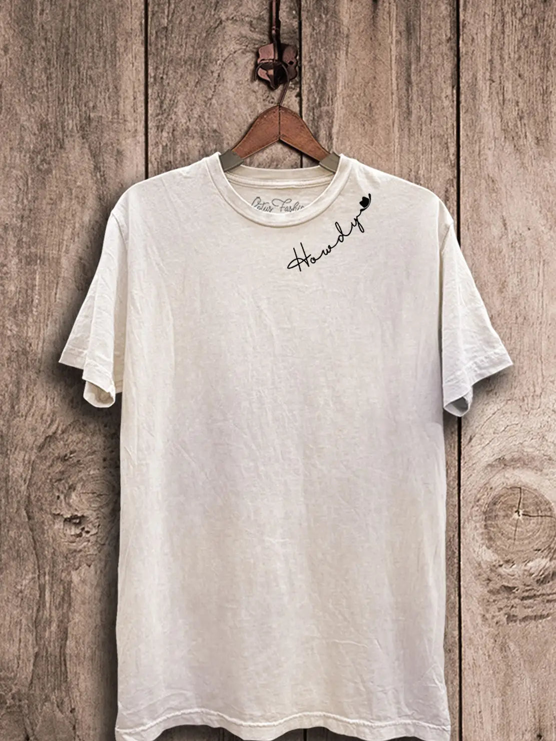 "Howdy" Acid Wash Graphic Tee