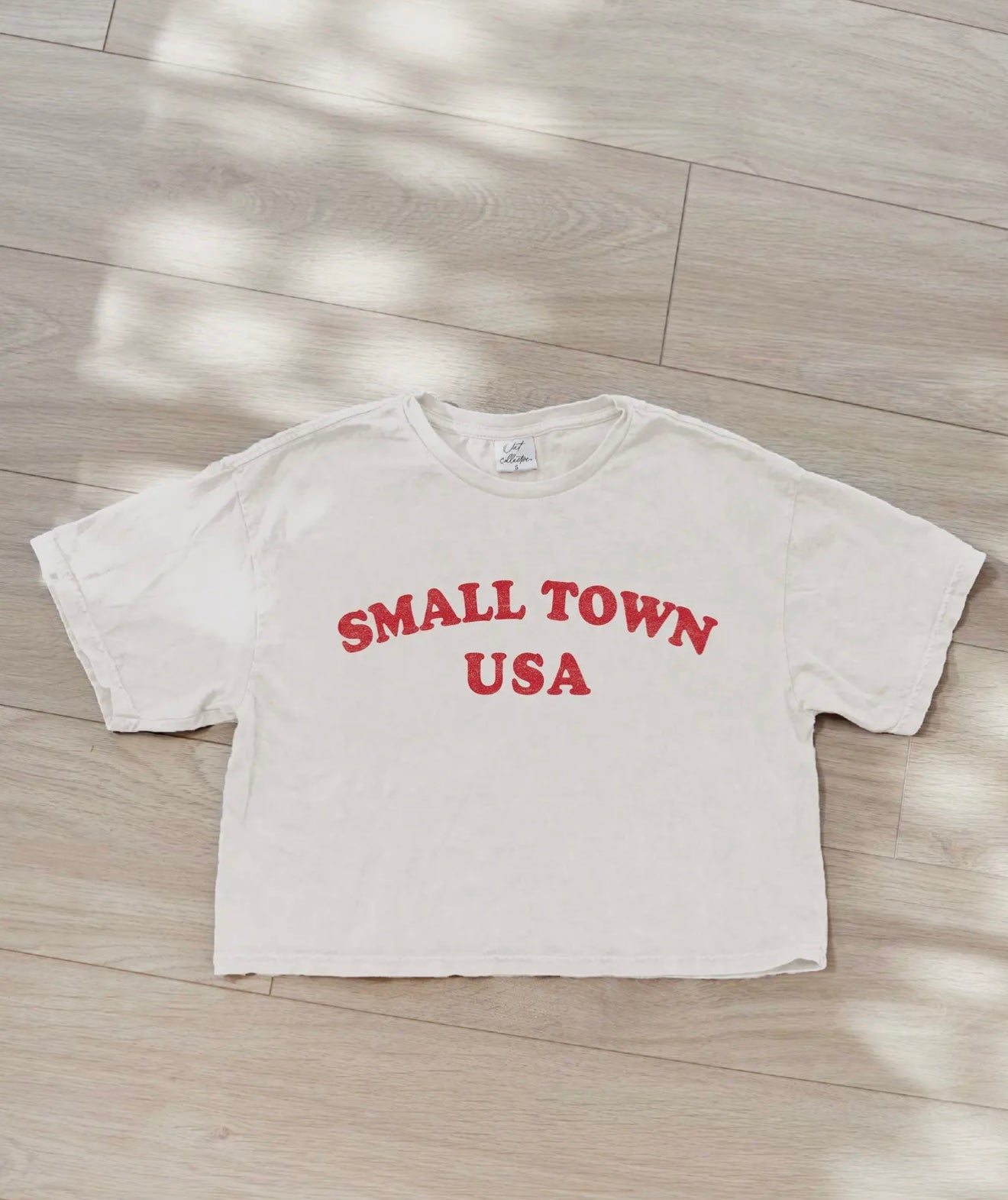 Small Town USA Cropped Tee