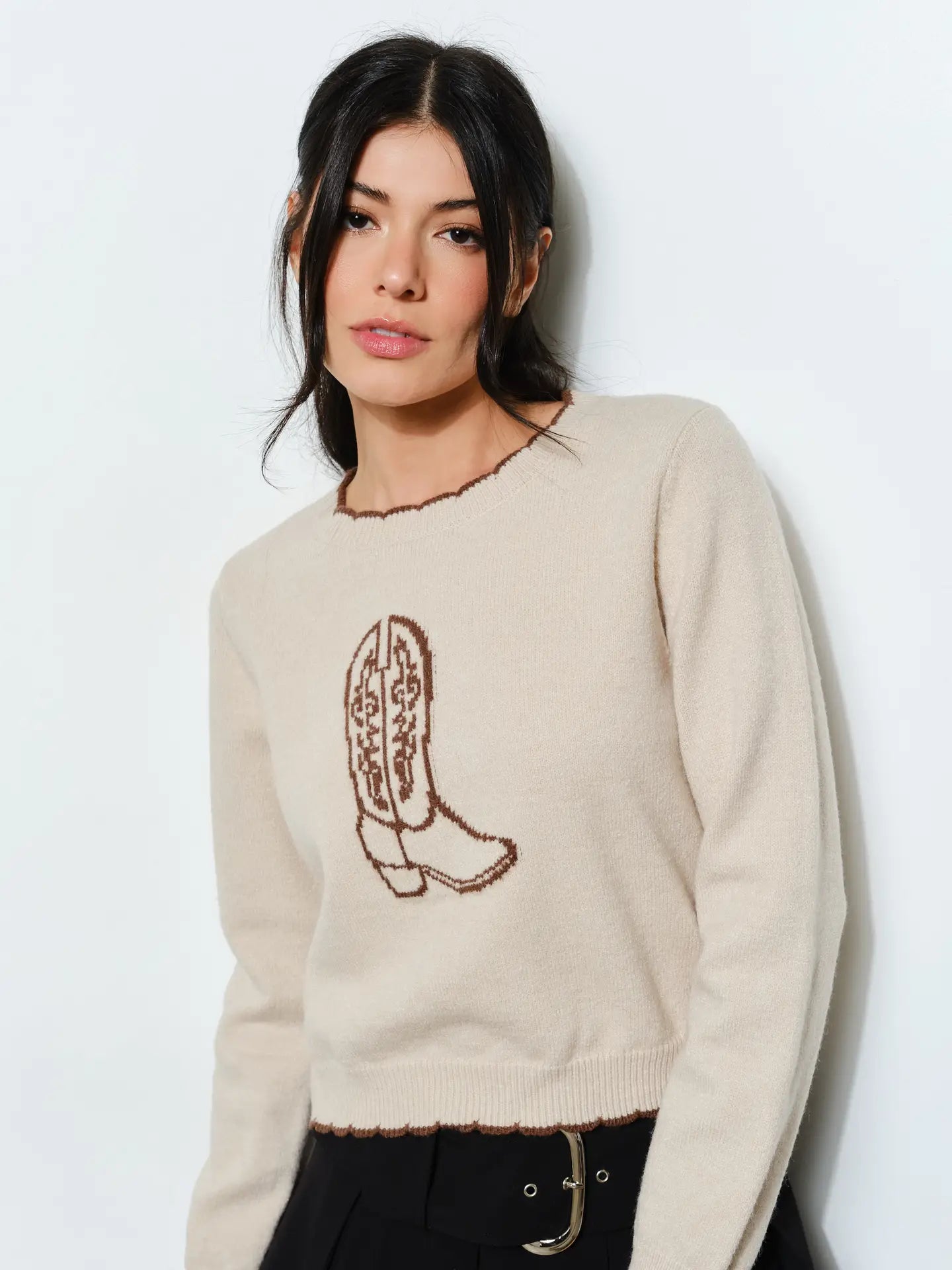 Boot Up Knit Sweater