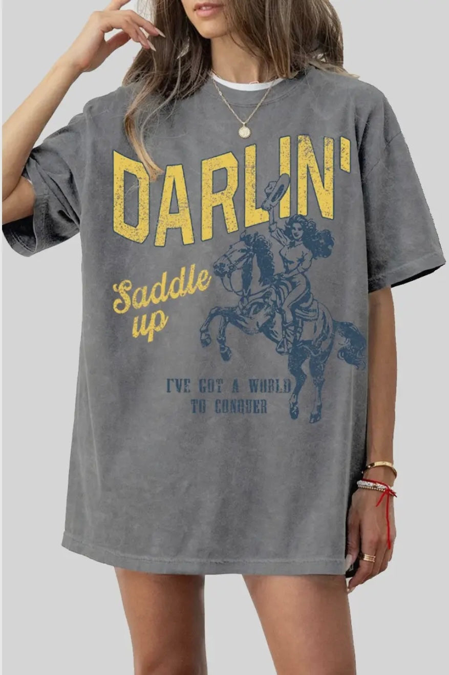 Saddle Up Graphic Dress