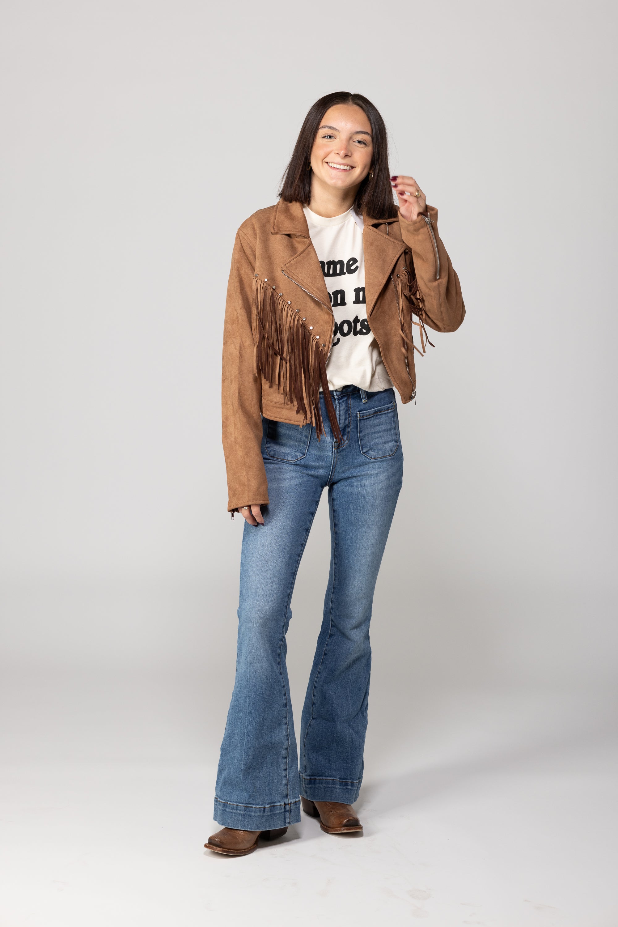 Suede Moto Jacket