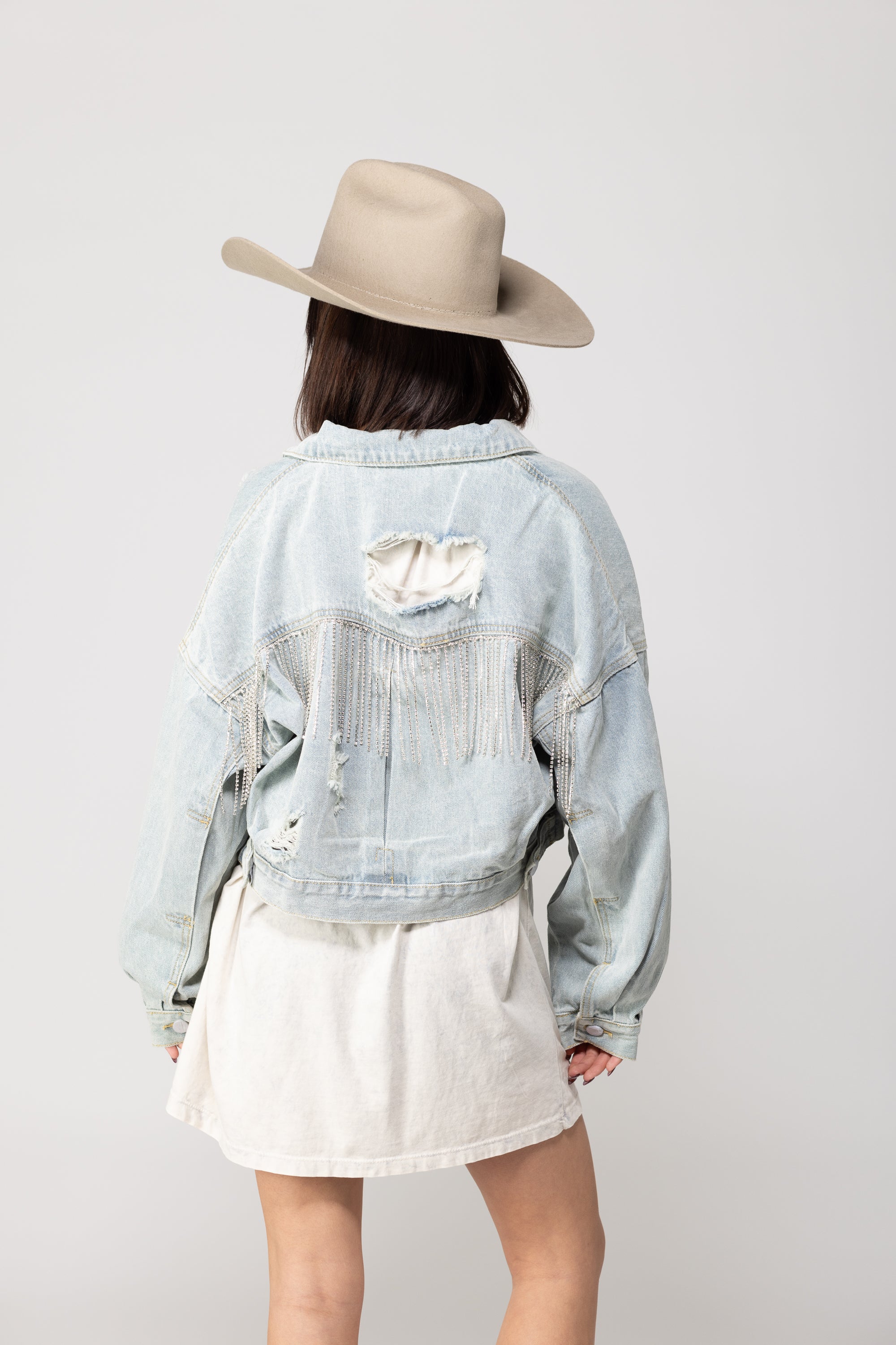 Nash-Vegas Rhinestone Fringe Jacket