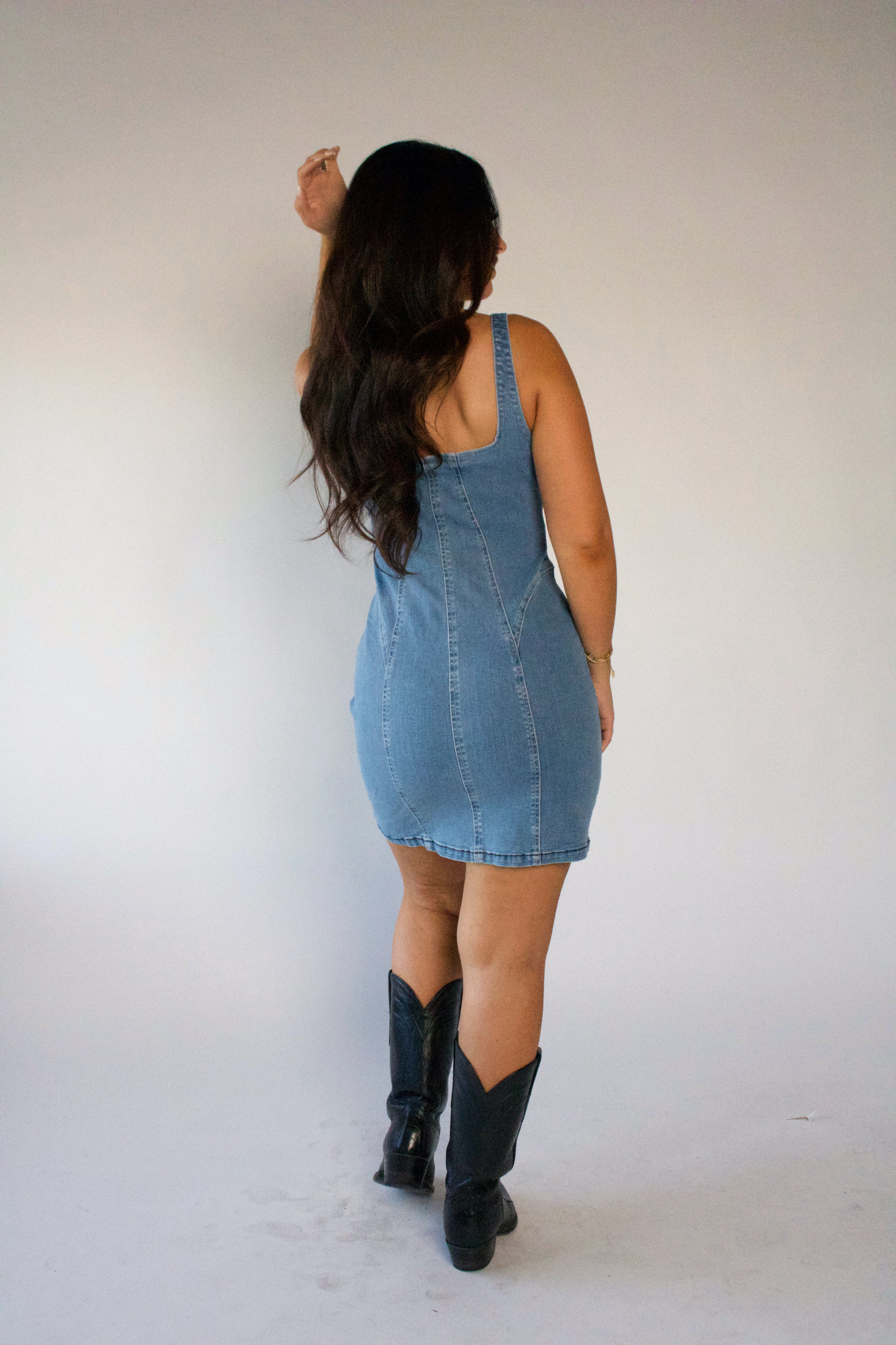 Ain't My First Rodeo Denim Dress