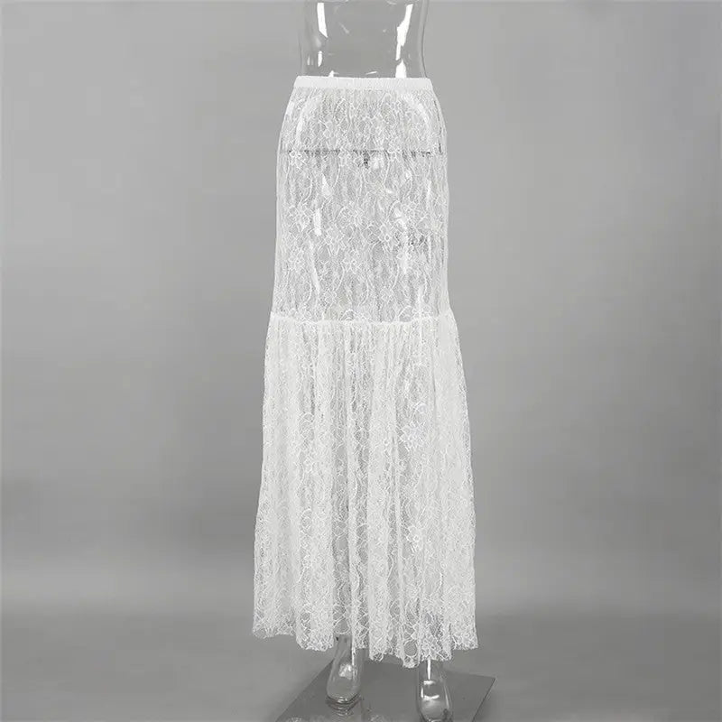 Moonlight Lace Maxi Skirt