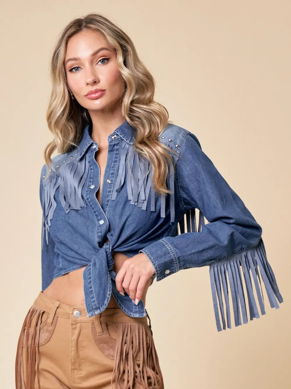 Twister Fringe Top